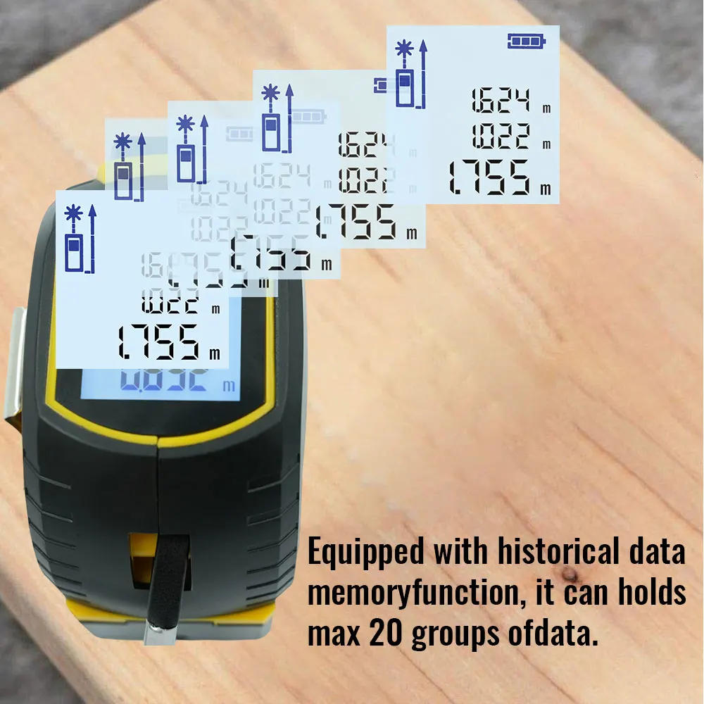 Digital Tape Measure 5M Laser - 2026 Nova Fita Métrica a Laser