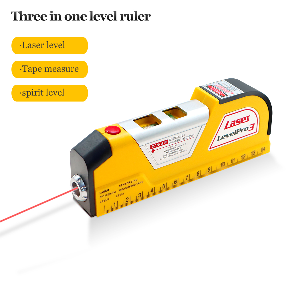 Laser Distance Meter With Bubble Level - Medidor de nível e distância a