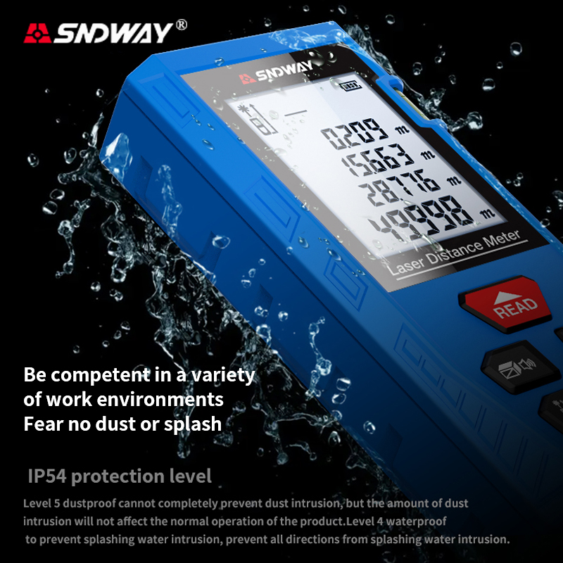 Laser Measure Area Volume Calculator - SNDWAY H-DS50 Medidor de Distância a