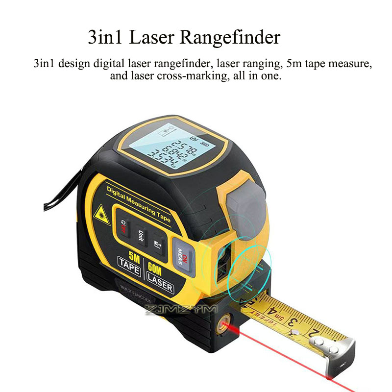 Digital Tape Measure 5M Laser - Fita Métrica a Laser 3 em