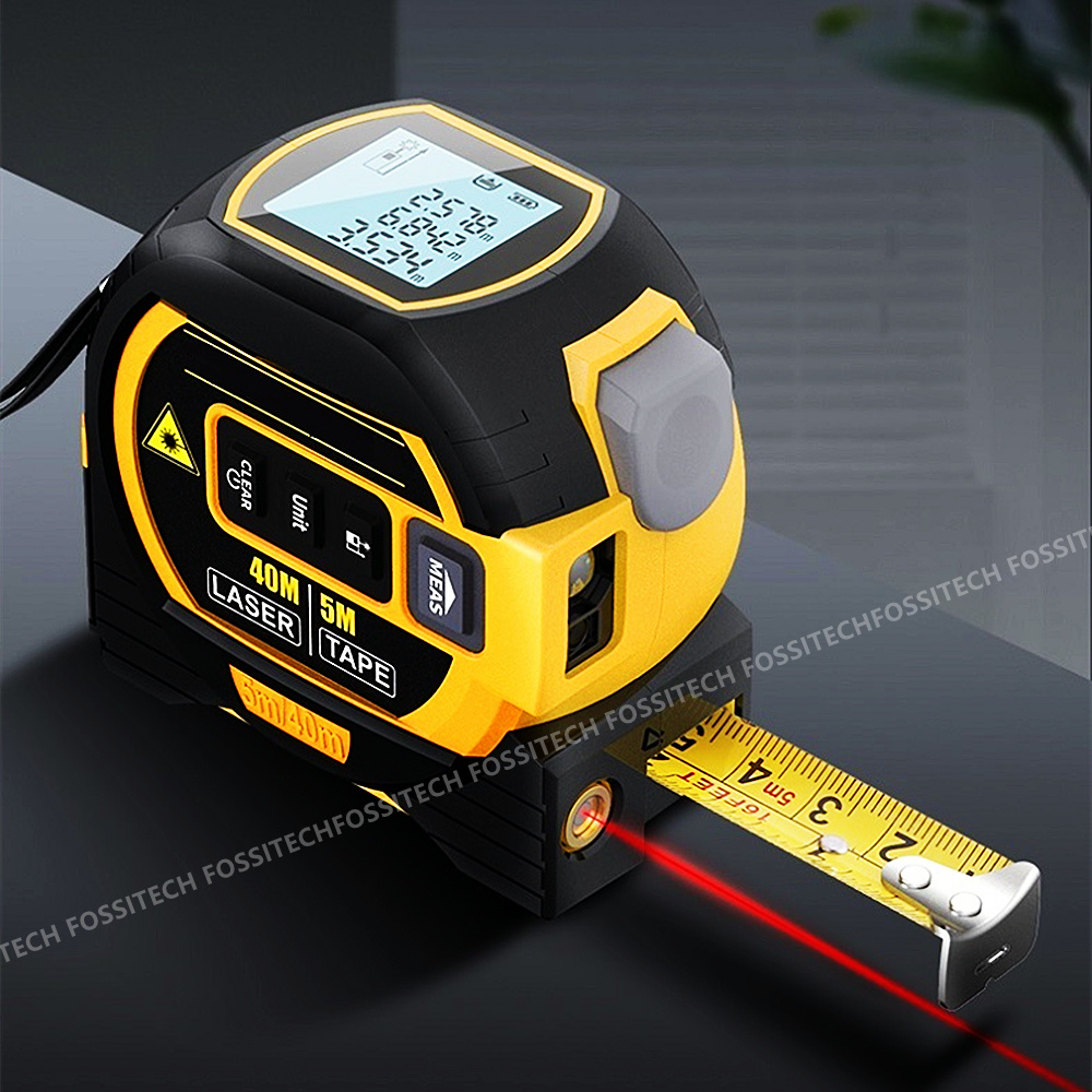 Digital Tape Measure 5M Laser - Telêmetro eletrônico digital a laser, fita