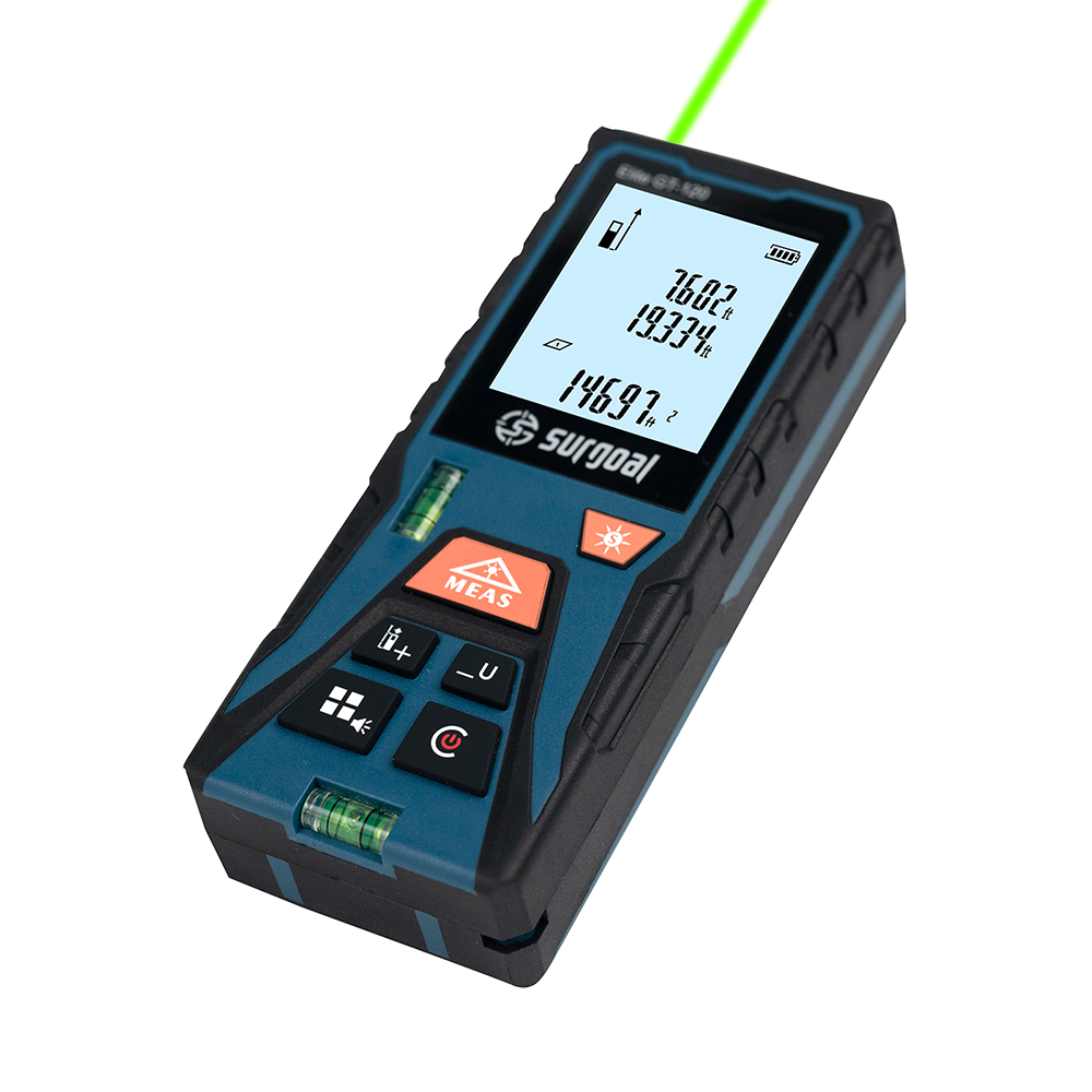 Laser Distance Meter With Bubble Level - Medidor de Distância a Laser Verde