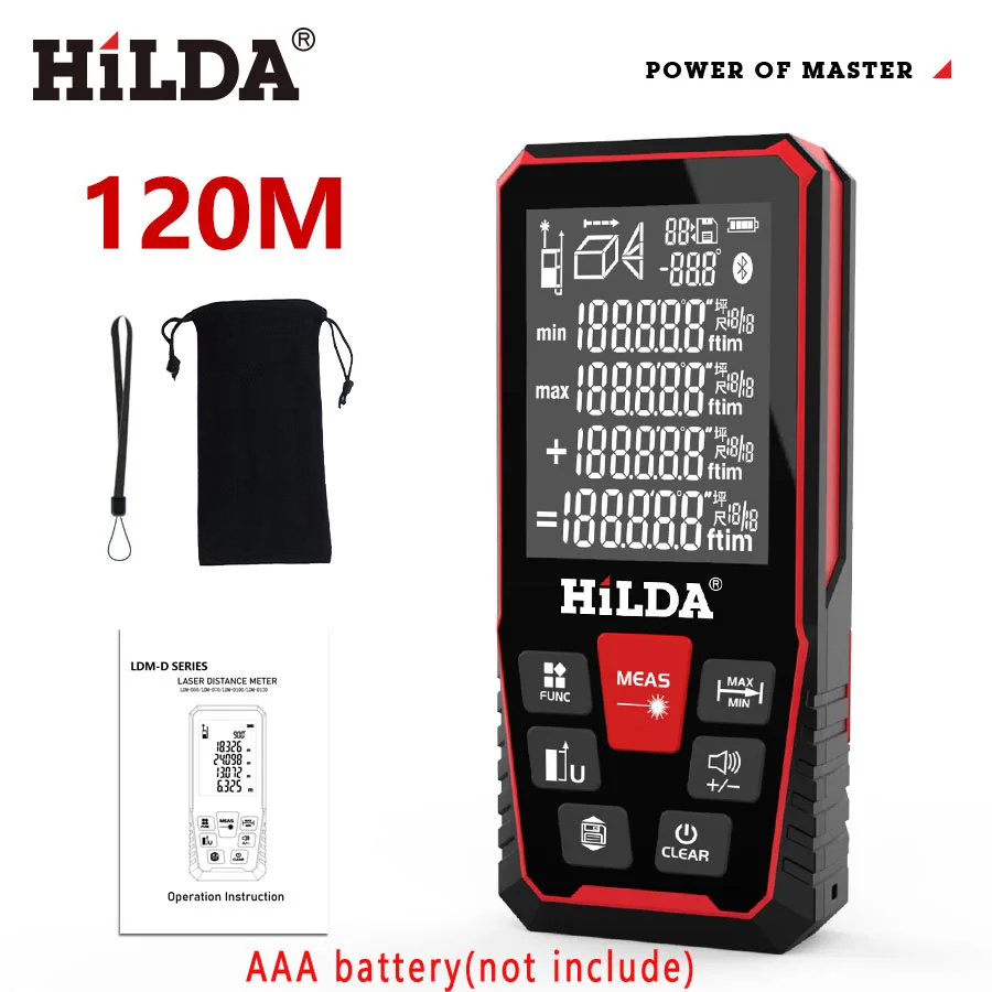 Laser Distance Meter 100M - Distância Laser 50M/100M/120M Rangefinder Profesional Medidor
