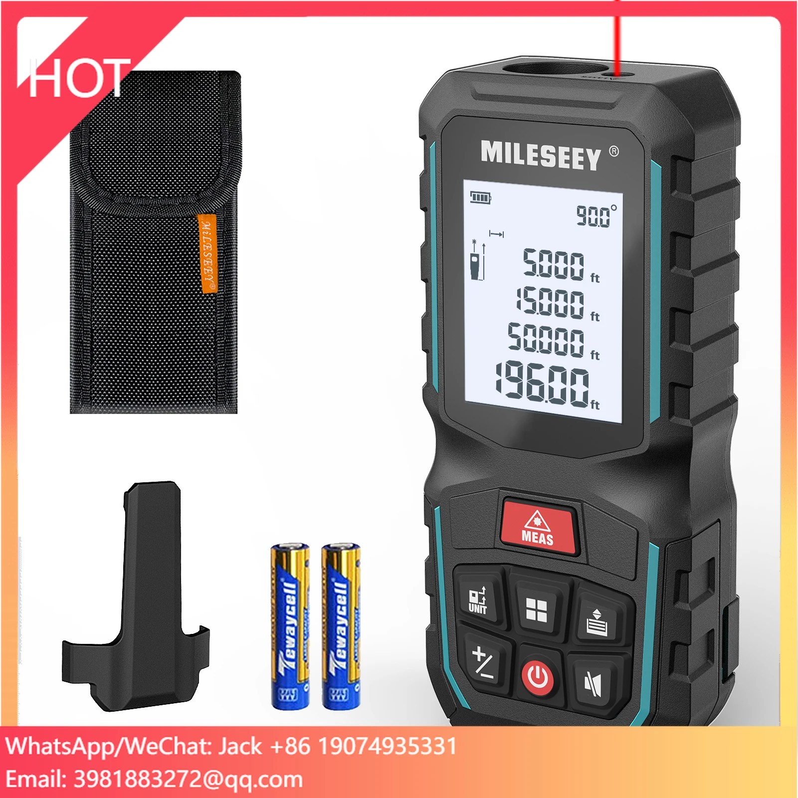 Laser Distance Meter 100M - Medidor de Distância a Laser Profissional