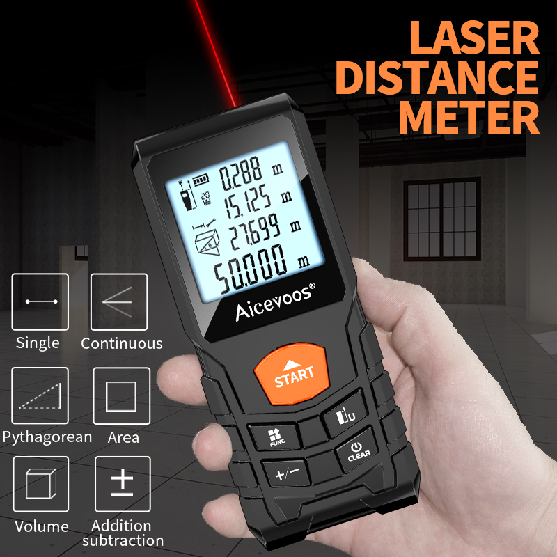 Laser Distance Meter 100M - Aicevoos telêmetro laser digital 50m 70m