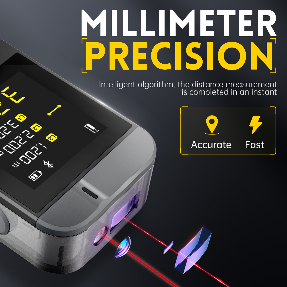 FNIRSI IR40 Fita métrica laser - Laser Measure 40M Bluetooth avaliação e preço
