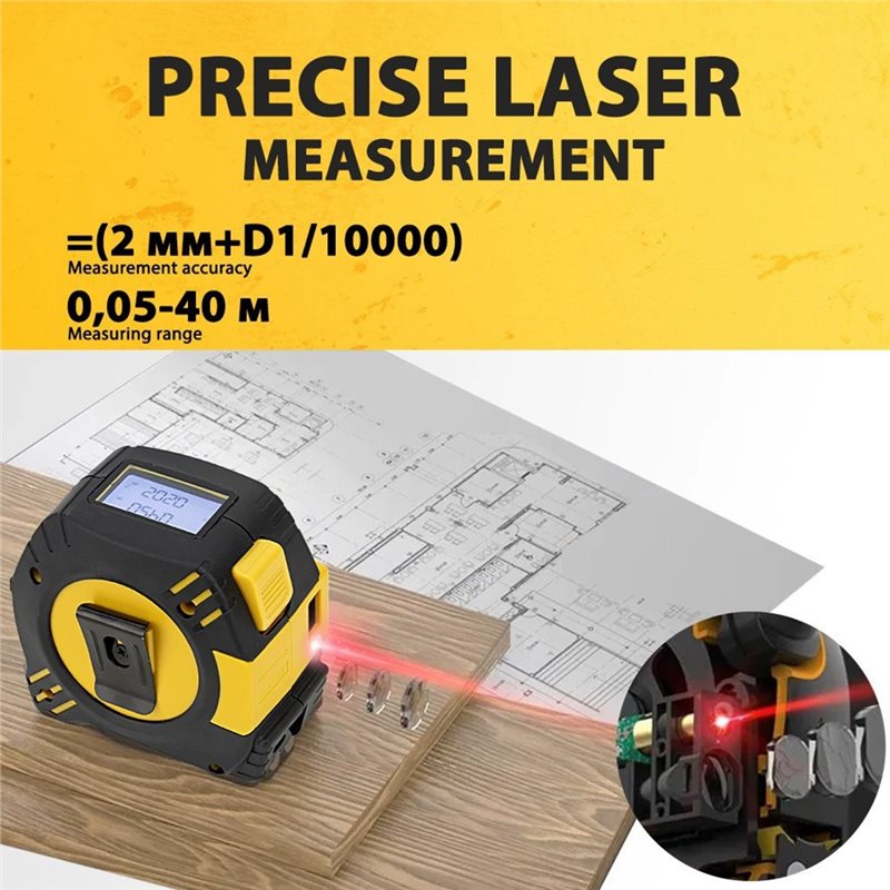 Fita Métrica a Laser Premium 2 - Laser Distance Meter 2 In 1 Tape avaliação e preço