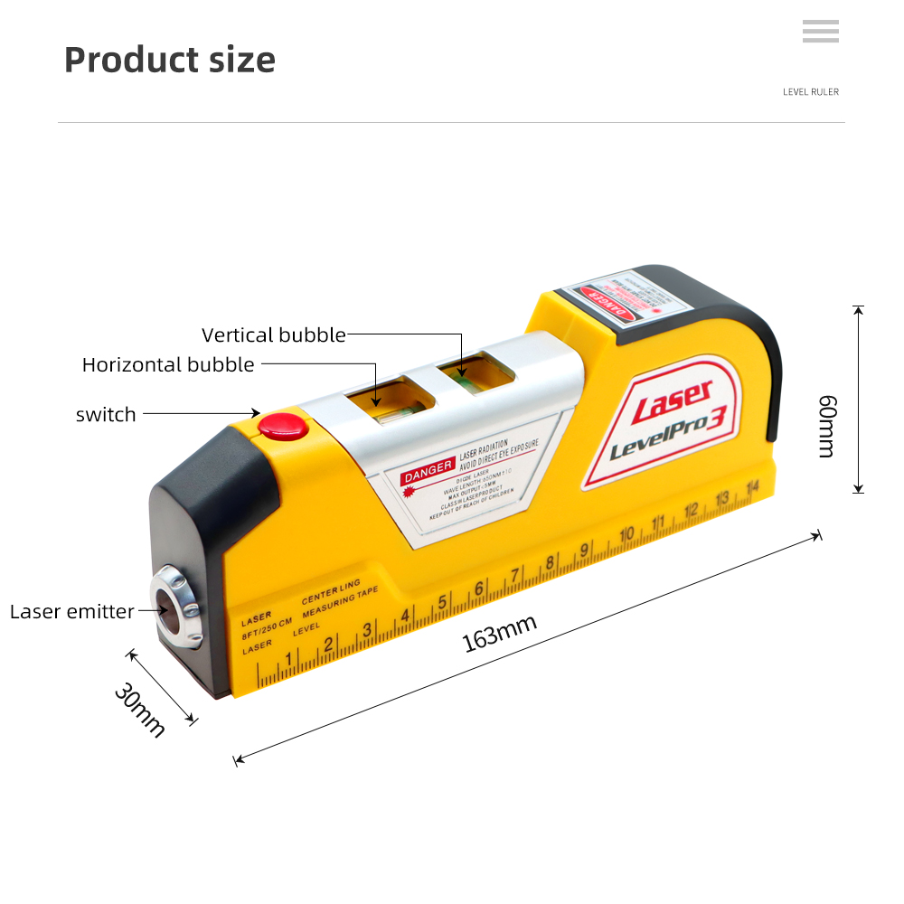 Medidor de nível e distância a - Laser Distance Meter With Bubble Level avaliação e preço