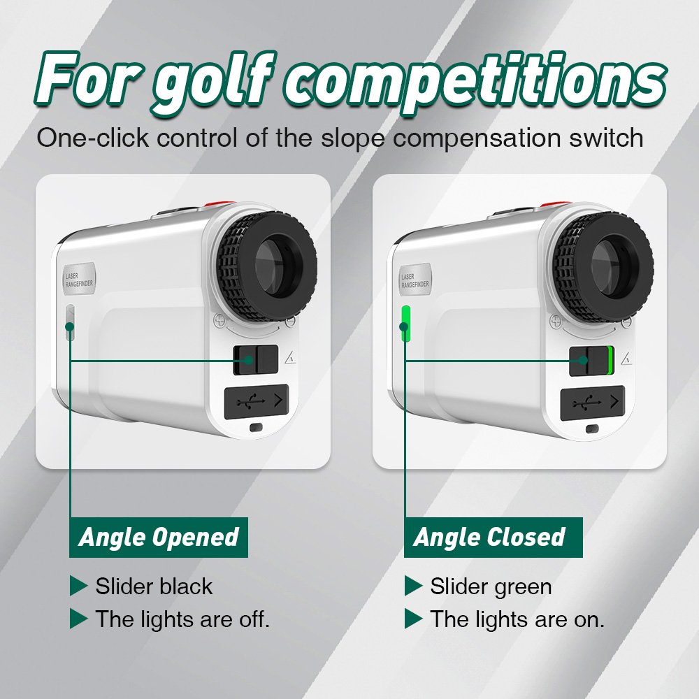 (Pronta Entrega EUA) Novo Medi - Golf Rangefinder Laser Slope avaliação e preço
