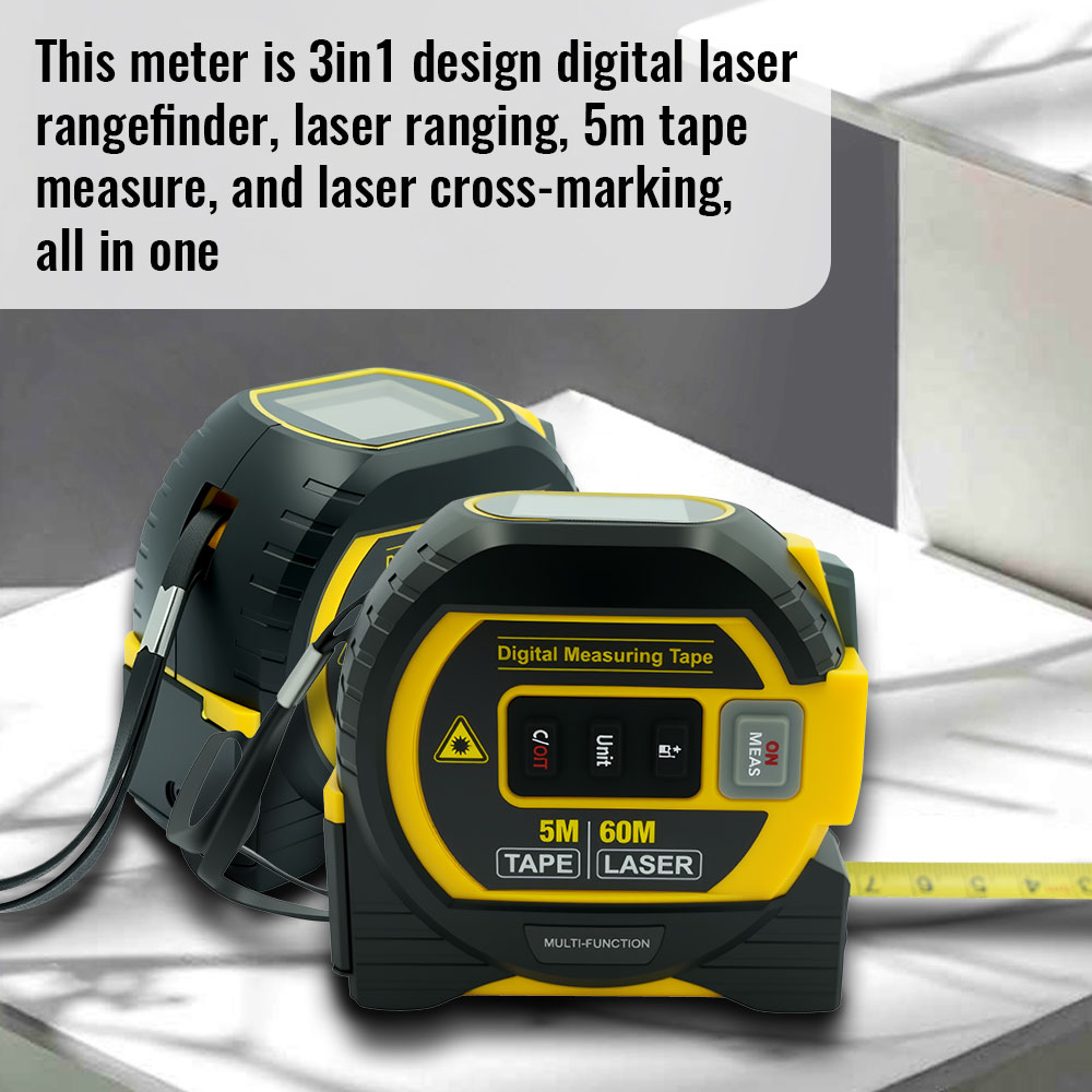 Medidor de Distância a Laser 3 - Digital Tape Measure 5M Laser avaliação e preço