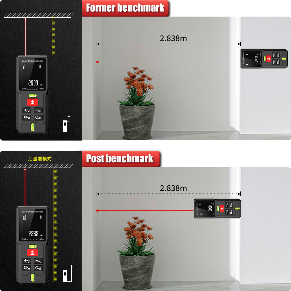 Medidor de Distância a Laser B - Laser Distance Meter With Bubble Level avaliação e preço