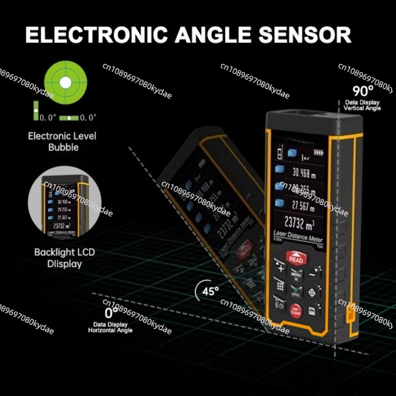 M/ft/in/ft +in alcance 120 met - Laser Distance Meter With Bubble Level avaliação e preço