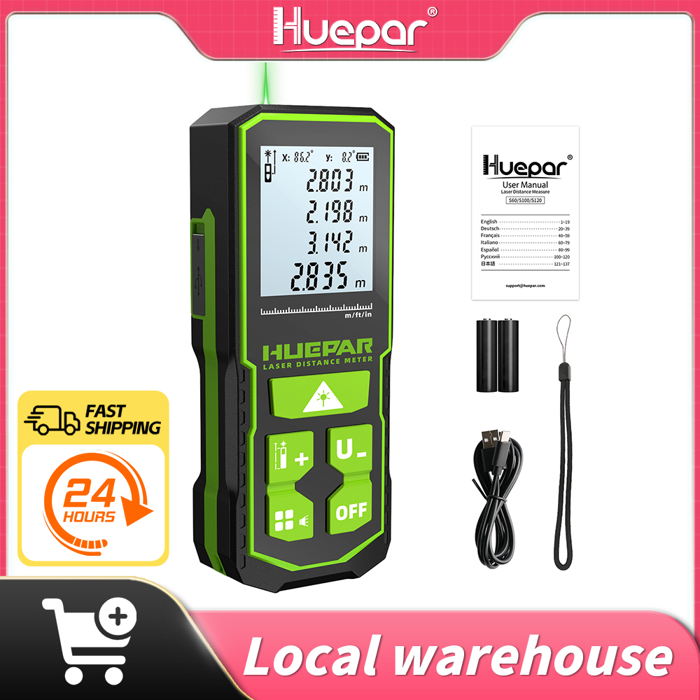 Huepar laser rangefinder digit - Laser Distance Meter 100M avaliação e preço