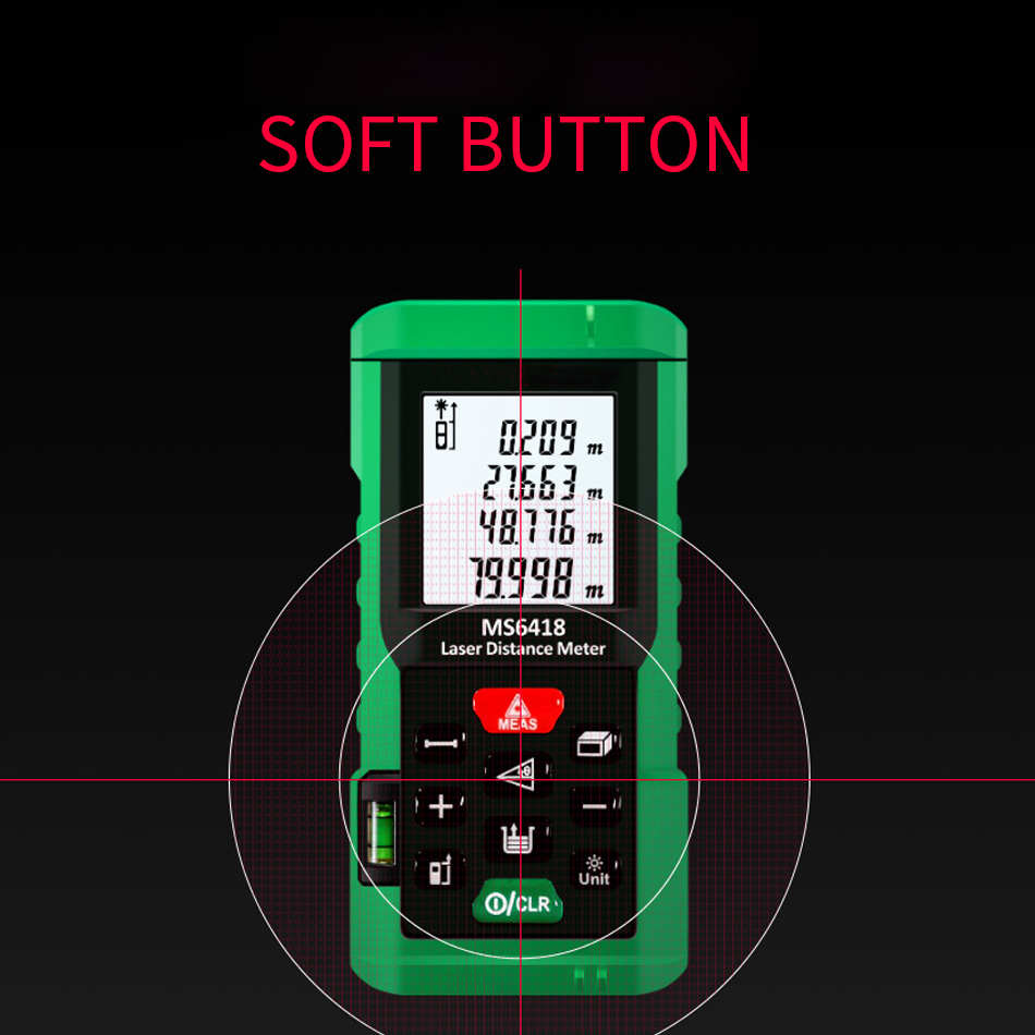 Alta qualidade ms6418 medidor  - Laser Distance Meter With Bubble Level avaliação e preço