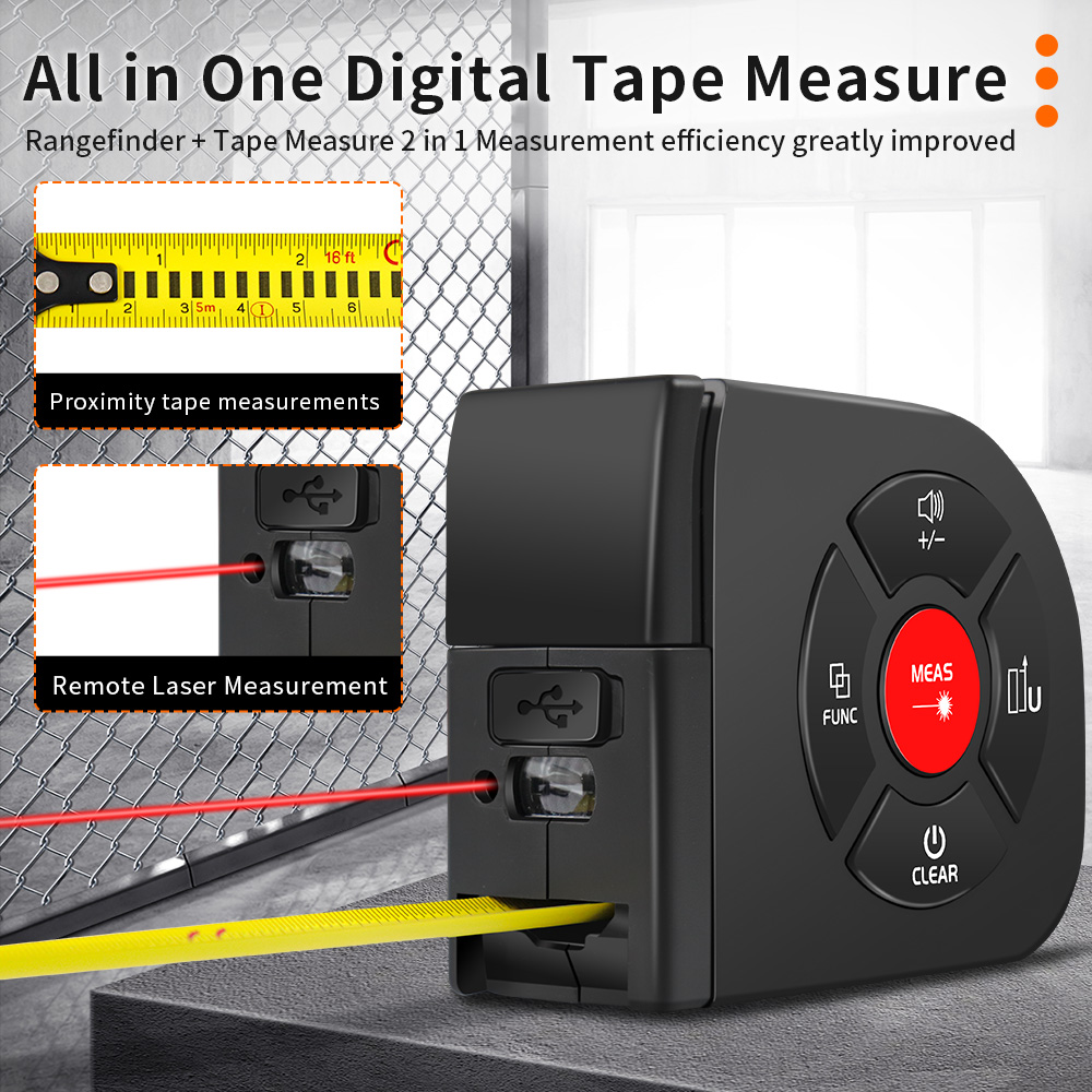 Fita Métrica a Laser Snakol 2  - Laser Distance Meter 2 In 1 Tape avaliação e preço