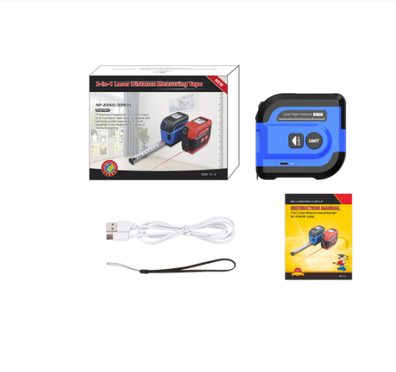 Noyafa medidor de distância a  - Digital Tape Measure 5M Laser avaliação e preço
