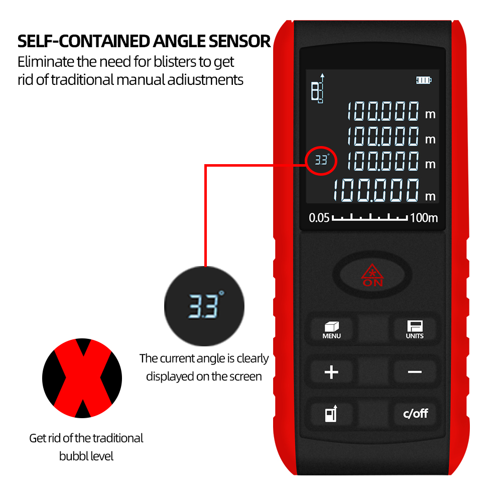 Telêmetro laser profissional 4 - Laser Distance Meter 100M avaliação e preço