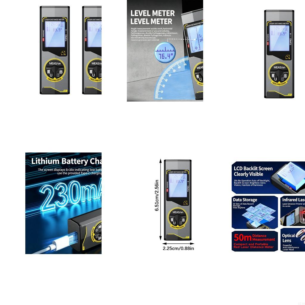 Telêmetro com medidor distânci - Laser Measure Area Volume Calculator avaliação e preço