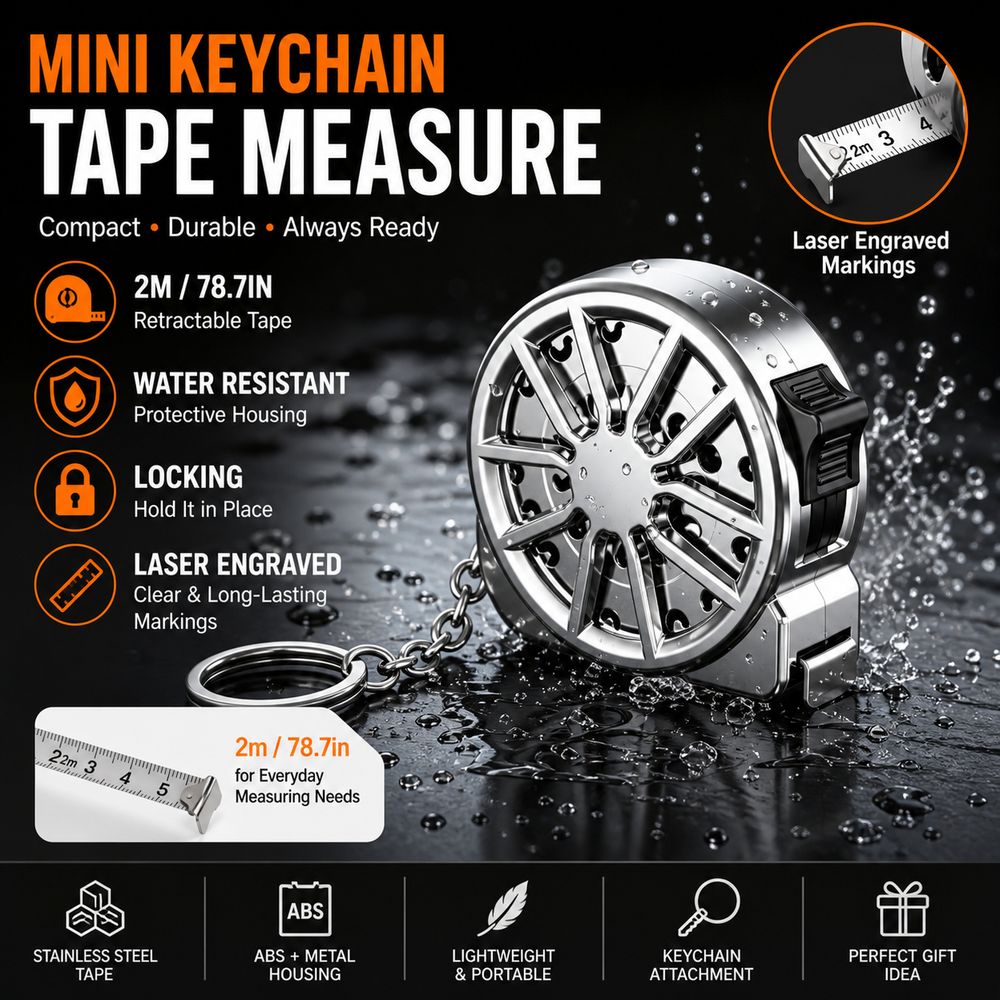 Fita Métrica de Chaveiro 2M, M - Mini Laser Measure Keychain avaliação e preço