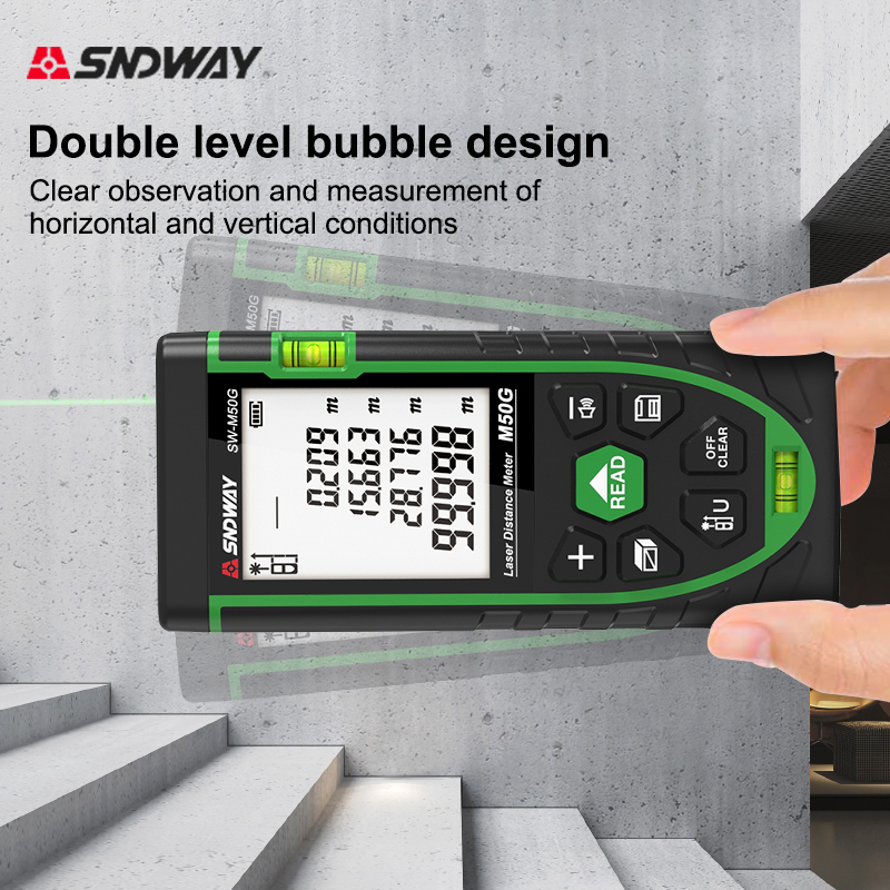Medidor de Distância a Laser S - Laser Distance Meter With Bubble Level avaliação e preço