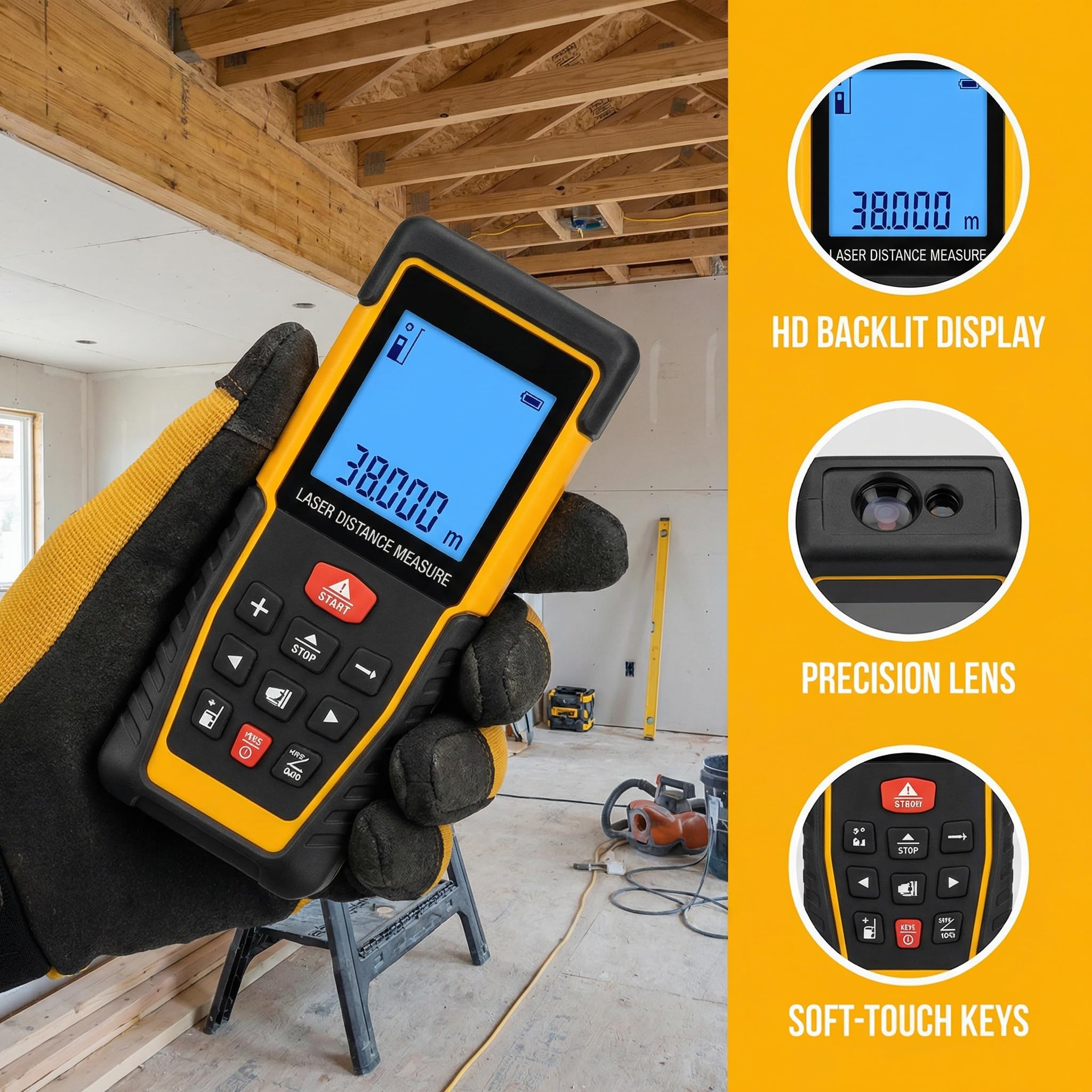 Medidor de Distância a Laser 2 - Laser Distance Meter 2 In 1 Tape avaliação e preço