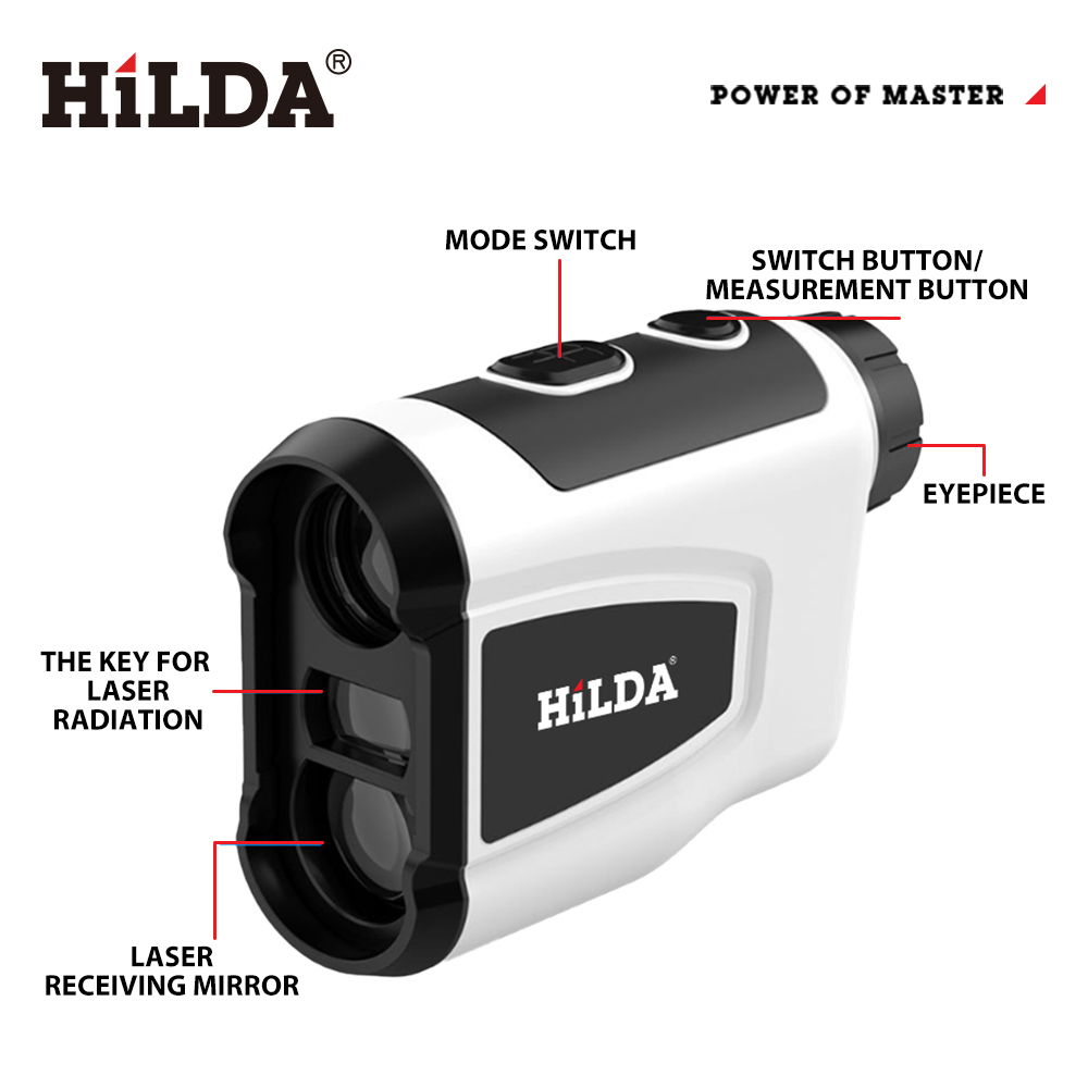 HILDA 800M Medidor de Distânci - Golf Rangefinder Laser Slope avaliação e preço