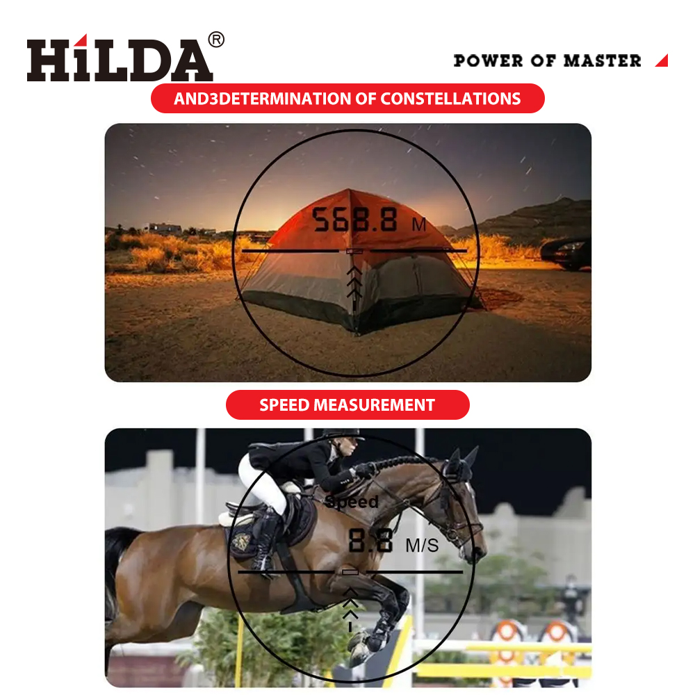 HILDA 800M Medidor de Distânci - Golf Rangefinder Laser Slope avaliação e preço