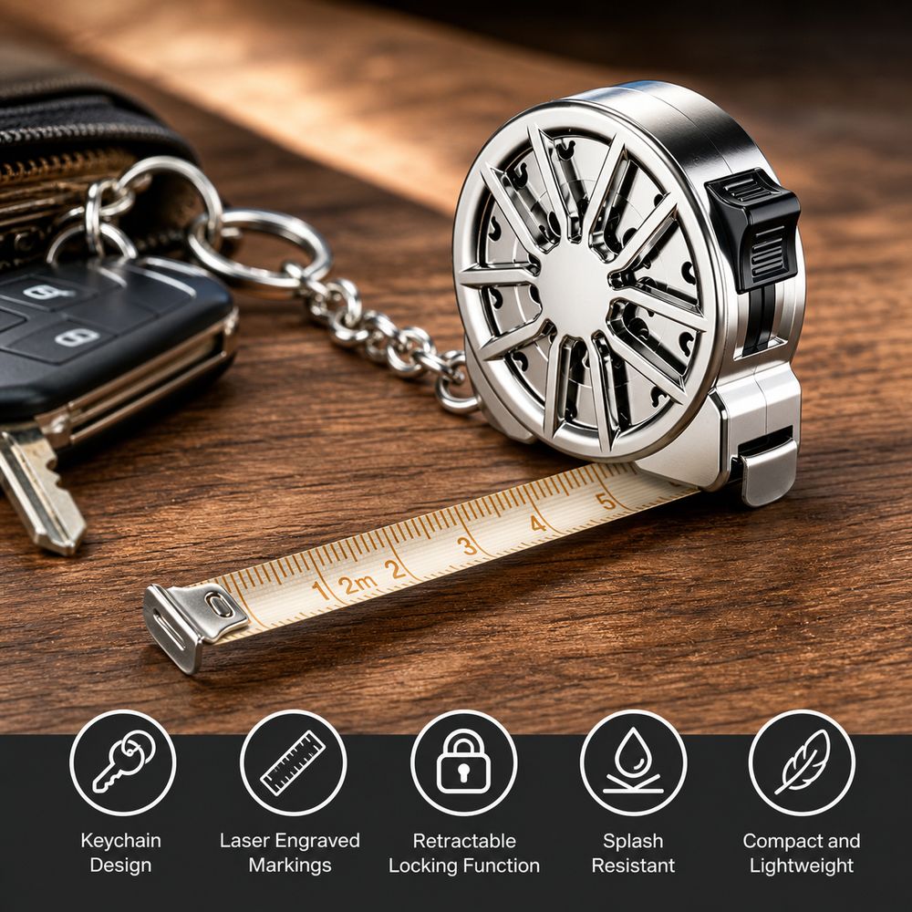 Fita Métrica de Chaveiro de 2M - Mini Laser Measure Keychain avaliação e preço