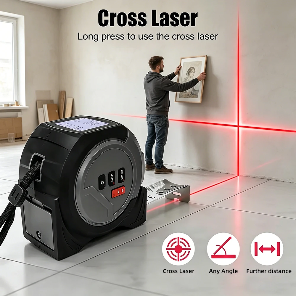 Fita Métrica a Laser 3 em 1, F - Laser Measure Area Volume Calculator avaliação e preço
