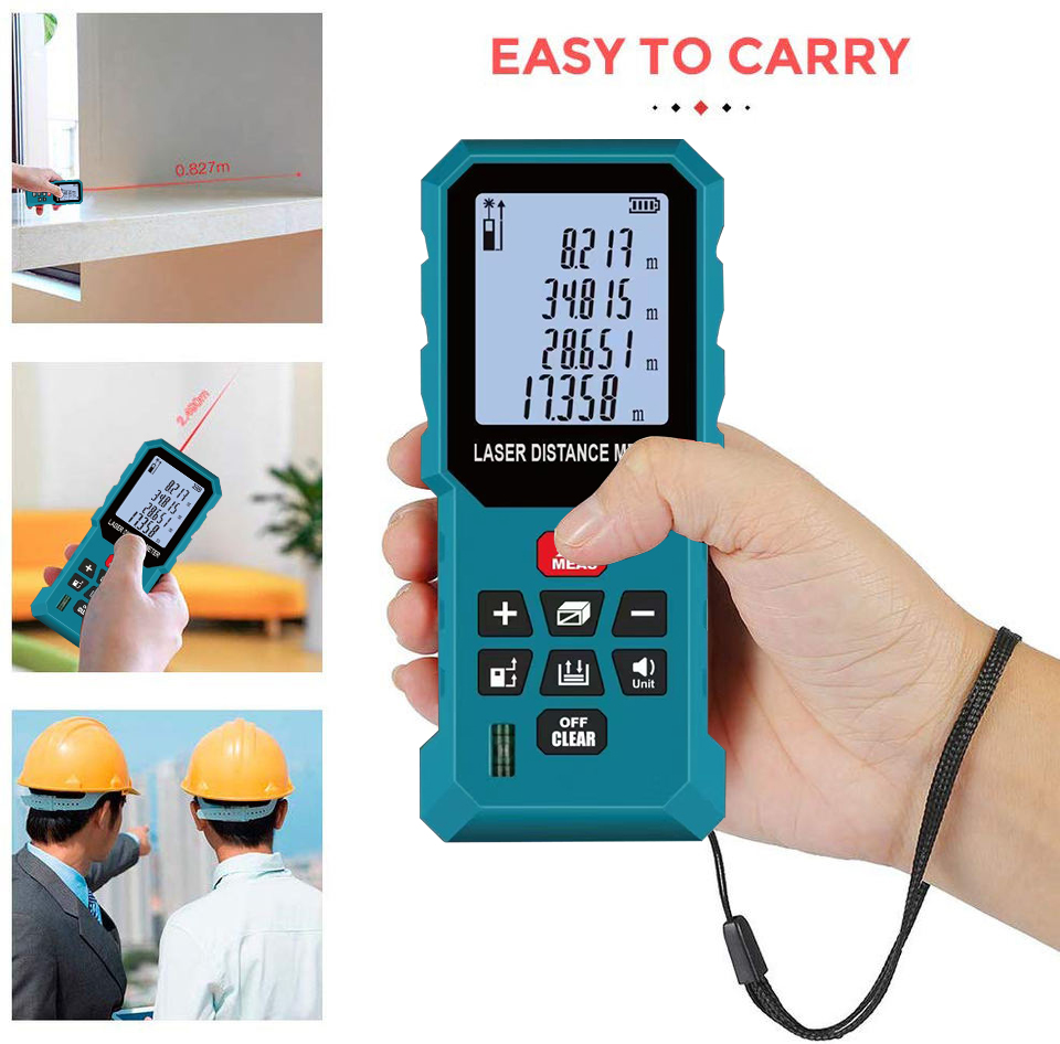 Medidor de distância a laser d - Laser Distance Meter With Bubble Level avaliação e preço