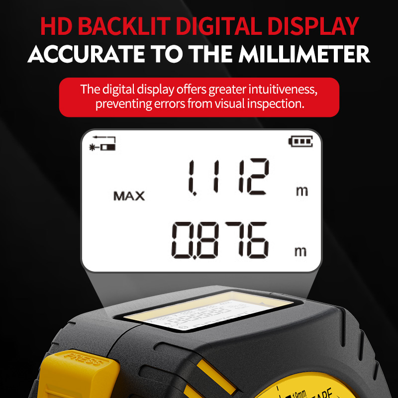 Nohawk Laser Tape Measure Alta - Laser Distance Meter 2 In 1 Tape avaliação e preço