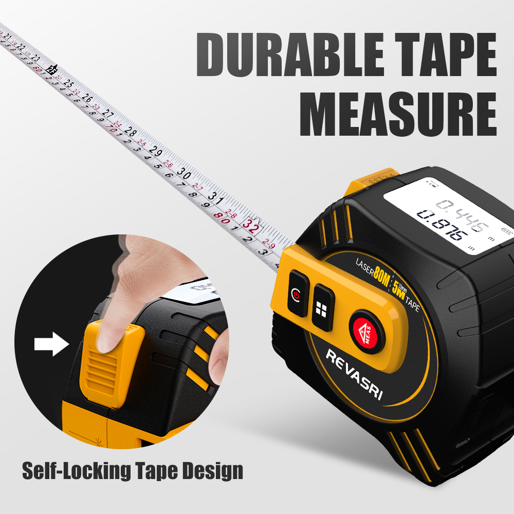 REVASRI Fita métrica a laser 2 - Laser Distance Meter 2 In 1 Tape avaliação e preço