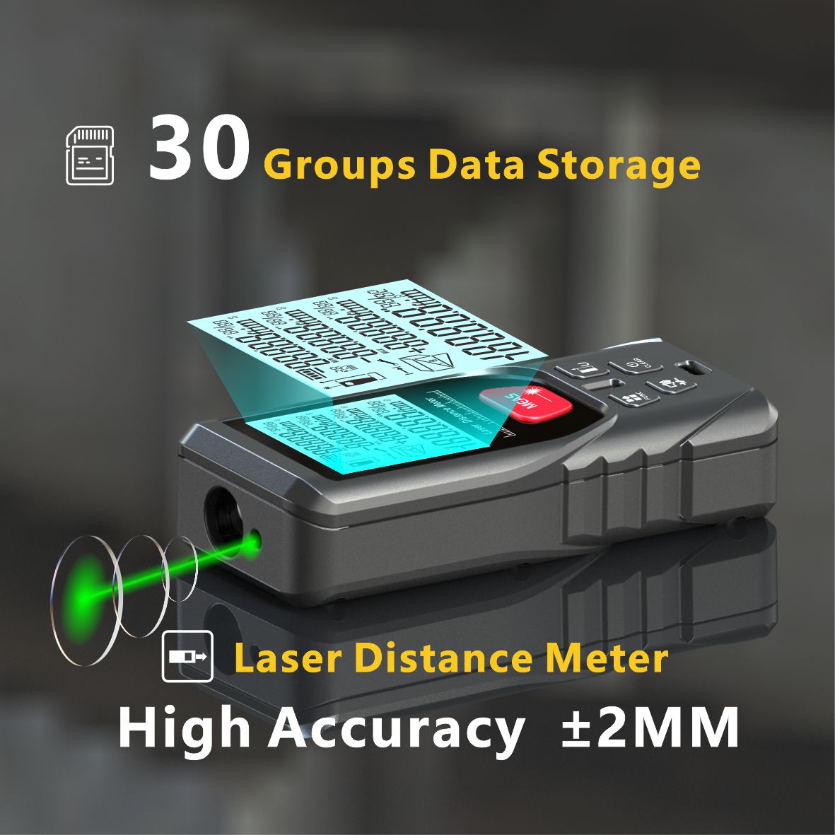 Medidor de laser feixe laser v - Laser Distance Meter With Bubble Level avaliação e preço